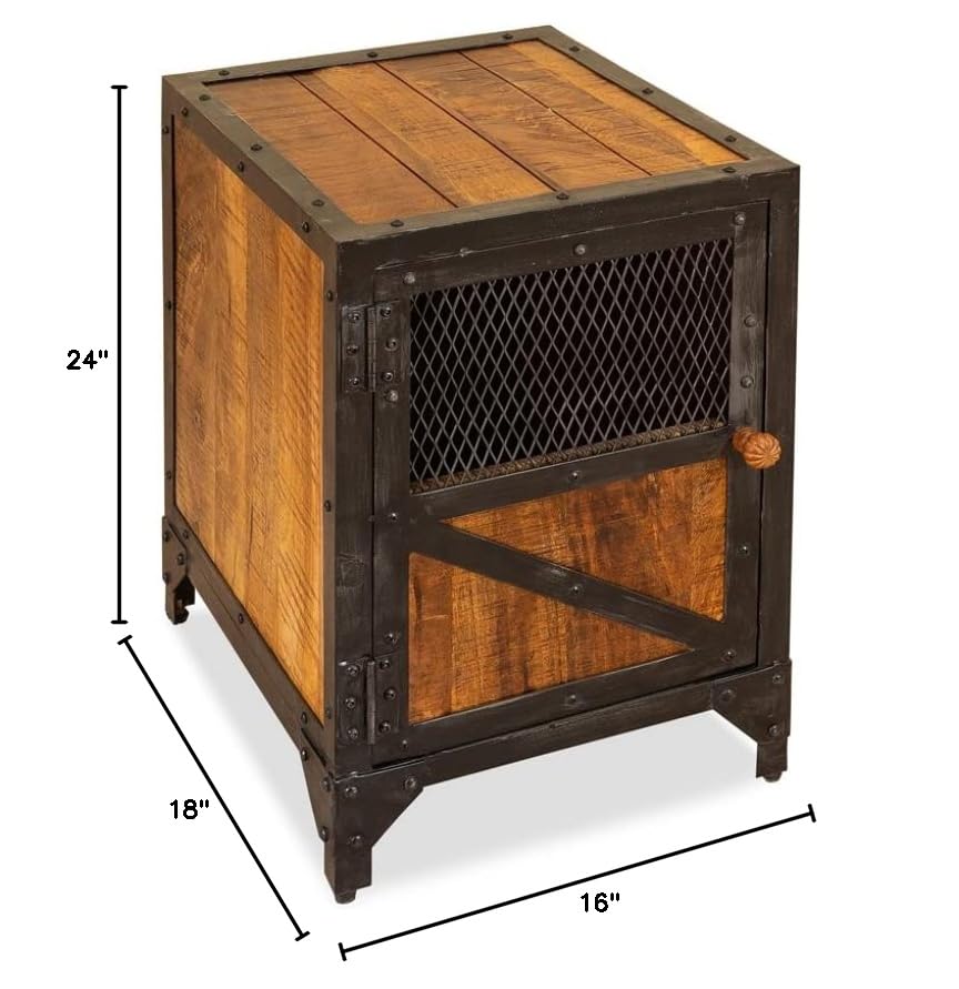 Progressive Furniture Everest Accent Table/Nightstand, Brown